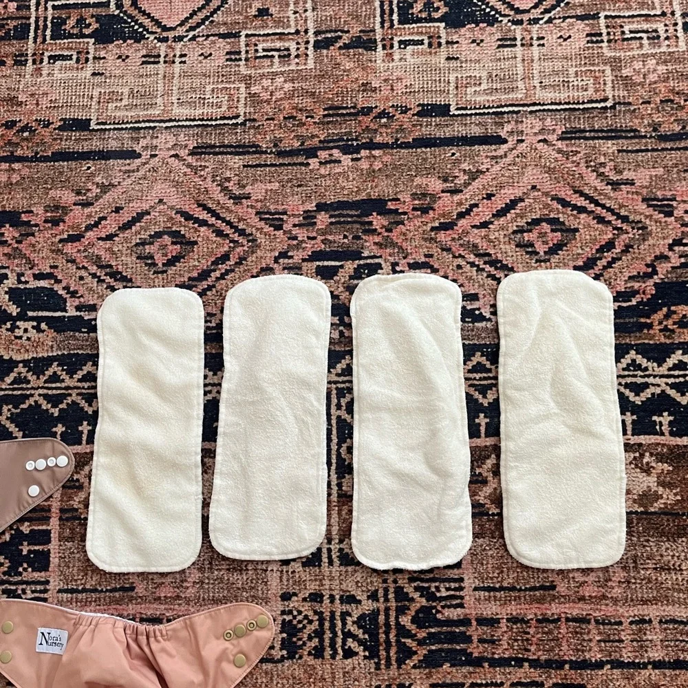 Nora’s Nursery Pocket Diapers with Bamboo Inserts - Neutral Set